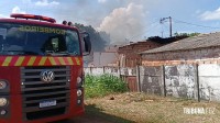 Bombeiros interveem em incêndio a residência no Porto Meira