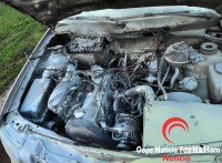 Veículo pega fogo na BR-277 após motorista sentir cheiro de combustível 