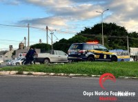 Veículo pega fogo na BR-277 após motorista sentir cheiro de combustível 