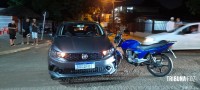 Motociclista é socorrido pelo Siate após colisão na Av. Javier Koelbel