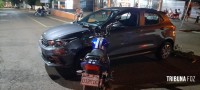 Motociclista é socorrido pelo Siate após colisão na Av. Javier Koelbel