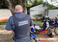 Guarda Municipal localiza motocicleta adulterada no estacionamento do Hospital Municipal