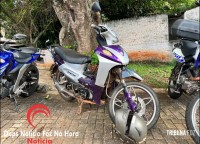 Guarda Municipal localiza motocicleta adulterada no estacionamento do Hospital Municipal