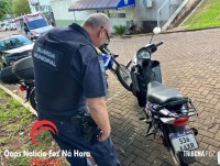 Guarda Municipal localiza motocicleta adulterada no estacionamento do Hospital Municipal