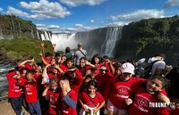 Mais de 70 crianças visitaram as Cataratas em comemoração ao Dia Nacional da Alegria