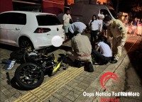 Motociclista fica ferido após colisão no Bairro Jardim São Paulo 