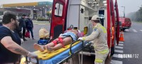 Siate socorre passageira de moto após colisão na Av. General Meira