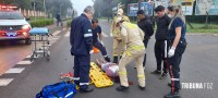 Siate socorre passageira de moto após colisão na Av. General Meira