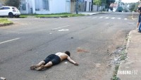 Homem é morto a tiros no meio da rua na Vila Portes em Foz do Iguaçu 