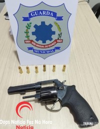 Guarda Municipal de São Miguel do Iguaçu prende homem com revolver 38