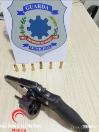 Guarda Municipal de São Miguel do Iguaçu prende homem com revolver 38