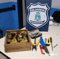 Guardas Municipais prendem homem em flagrante por furto qualificado