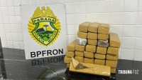 PF e BPFRON prendem homem transportando maconha em ônibus na BR-277 em Céu Azul