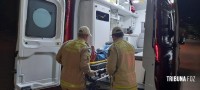 Motociclista é socorrido pelo Siate após colisão na Av. Javier Koelbel