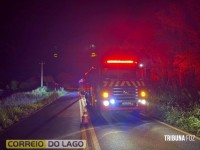 Homem morre após colidir na traseira de caminhão carregado com toras entre Santa Helena e Diamante do Oeste