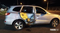 Acidente entre motocicleta e carro deixa duas vítimas em estado gravíssimo na BR-277