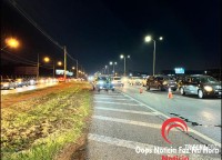 Acidente entre motocicleta e carro deixa duas vítimas em estado gravíssimo na BR-277