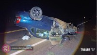 Acidente na PR-497 em Itaipulândia deixa um morto e cinco feridos