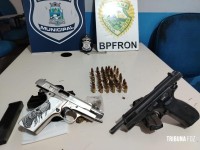 Foragido da Justiça é preso com armas de fogo em operação conjunta em Foz do Iguaçu