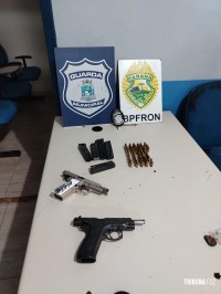 Foragido da Justiça é preso com armas de fogo em operação conjunta em Foz do Iguaçu