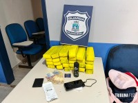 Guarda Municipal prende paraguaio com 26 tabletes de maconha