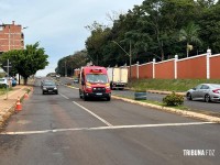 Colisão entre carro e moto na Av. República Argentina deixa motociclista ferido