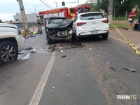Acidente na Av. Felipe Wandscheer deixa um morto e dois feridos