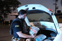 PRF apreende 149 quilos de maconha na BR-277 em Santa Terezinha de Itaipu