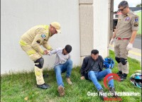 Motociclista e passageiro ficam feridos em acidente no Bairro Morumbi