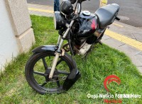 Motociclista e passageiro ficam feridos em acidente no Bairro Morumbi