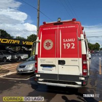 Idoso sofre ferimentos após ser atropelado por caminhonete em Santa Helena