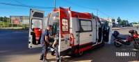 SAMU socorre ciclista que sofreu queda na Av. Morenitas