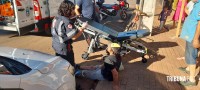 SAMU socorre ciclista que sofreu queda na Av. Morenitas