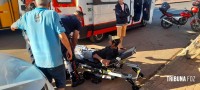 SAMU socorre ciclista que sofreu queda na Av. Morenitas