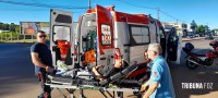SAMU socorre ciclista que sofreu queda na Av. Morenitas