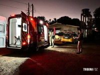 Siate socorre vítima de agressão na marginal da Rodovia BR-277 em Foz do Iguaçu
