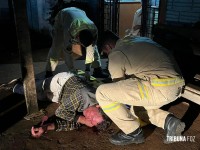 Siate socorre vítima de agressão na marginal da Rodovia BR-277 em Foz do Iguaçu
