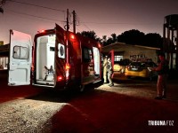 Siate socorre vítima de agressão na marginal da Rodovia BR-277 em Foz do Iguaçu