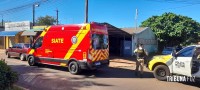 Motociclista é socorrido pelo Siate após colisão de duas motos na Av. General Meira