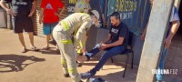Motociclista é socorrido pelo Siate após colisão de duas motos na Av. General Meira