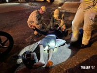 Motociclista fica ferido após colisão no Bairro Vale do Sol