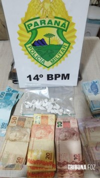Policia Militar prende casal por tráfico de drogas no centro da cidade de Santa Terezinha de Itaipu