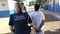 Guarda Municipal cumpre mandado de prisão na área central da cidade