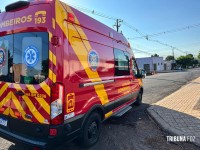 Acidente entre moto e caminhão deixa adolescente ferido em Foz do Iguaçu