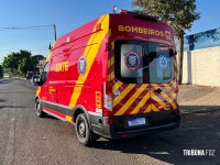 Acidente entre moto e caminhão deixa adolescente ferido em Foz do Iguaçu