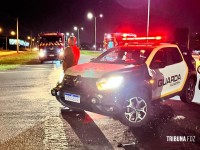 Motociclista sofre acidente na BR-277, mas escapa com ferimentos leves