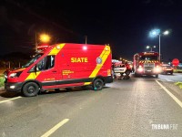 Motociclista sofre acidente na BR-277, mas escapa com ferimentos leves