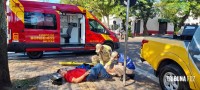 Motociclista fica ferido após colisão na Av. General Meira