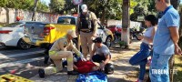 Motociclista fica ferido após colisão na Av. General Meira