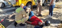 Motociclista fica ferido após colisão na Av. General Meira